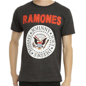 Футболка Ramones - Red Logo Classic Seal Gray