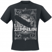 Футболка Led Zeppelin - Burning Blimp Distressed