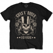 Футболка Guns N' Roses - Top Hat, Skull And Pistols Las Vegas