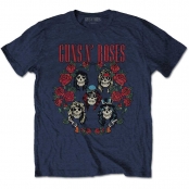 Футболка Guns N' Roses - Skulls Wreath Blue