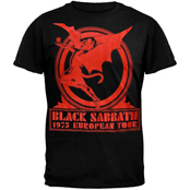 Футболка Black Sabbath - Europe 75 Tour